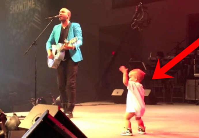 Preslatka beba upala na tatin koncert i napravila šou