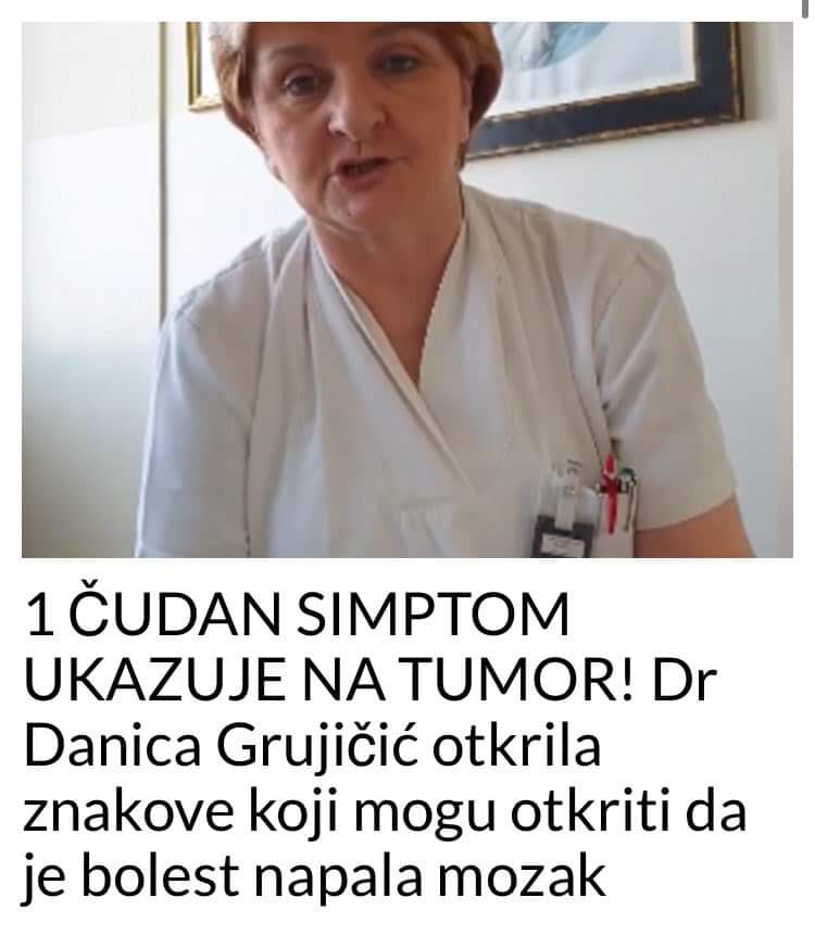 1 ČUDAN SIMPTOM UKAZUJE NA TUMOR! Dr Danica Grujičić otkrila znakove koji mogu otkriti da je bolest napala mozak