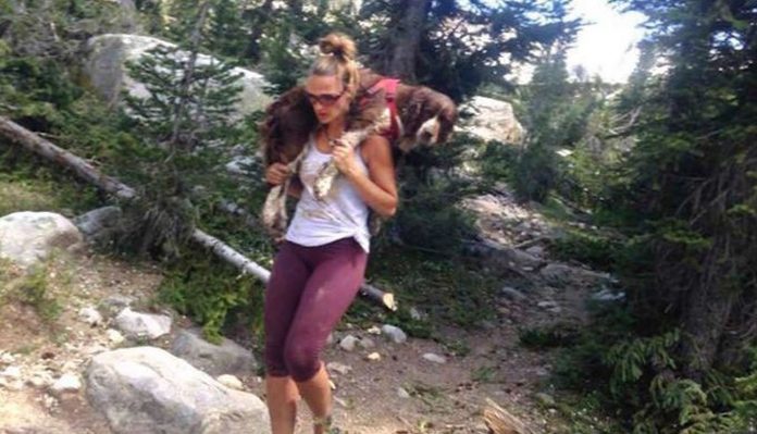 Šest sati je na ramenima nosila psa kako bi mu spasila život