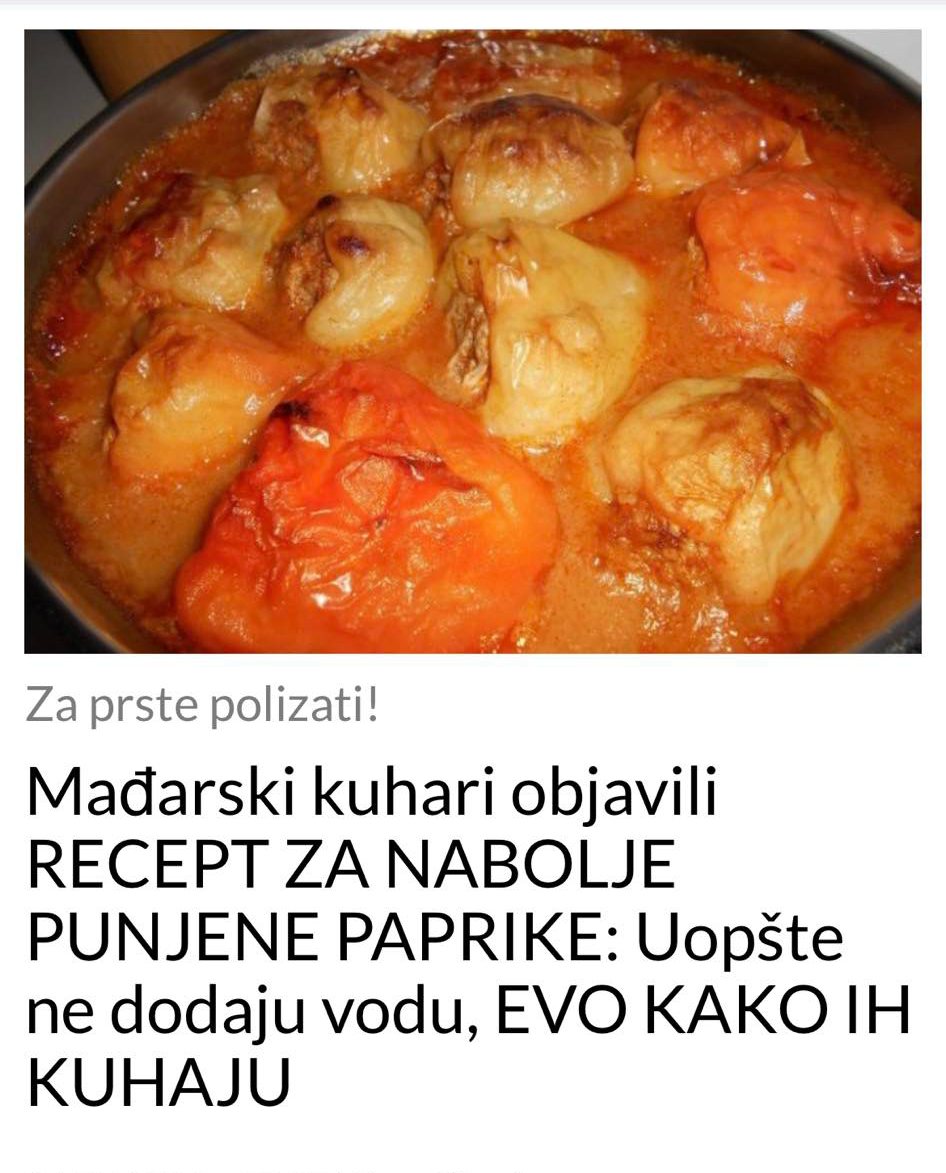 Mađarski kuhari otkrili RECEPT ZA NAJUKUSNIJE PUNJENE PAPRIKE: Ne dodaju vodu, evo u čemu ih kuhaju (RECEPT)