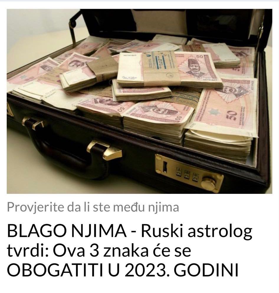 BLAGO NJIMA – Ruski astrolog tvrdi: Ova 3 znaka će se OBOGATITI U 2023. GODINI