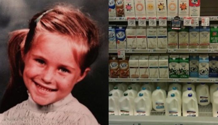 Djevojčica se šokirala kada je ugledala svoju fotografiju na kutiji mlijeka, a zatim otkrila jezivu istinu